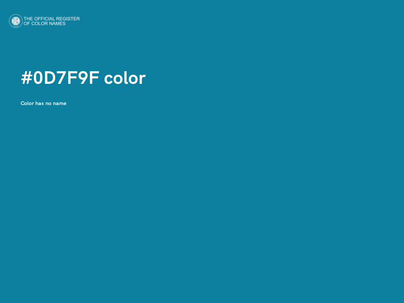 #0D7F9F color image
