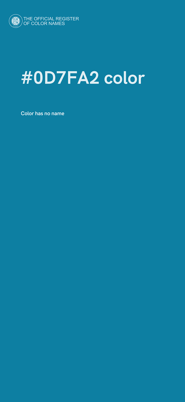#0D7FA2 color image