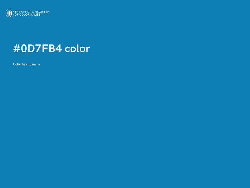 #0D7FB4 color image