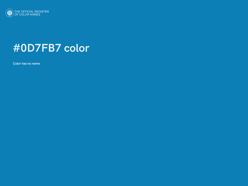 #0D7FB7 color image