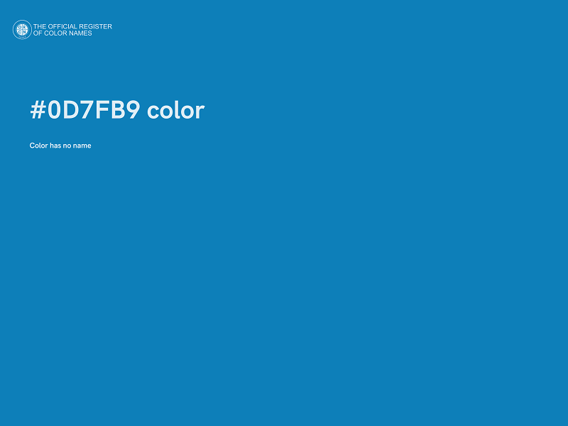 #0D7FB9 color image