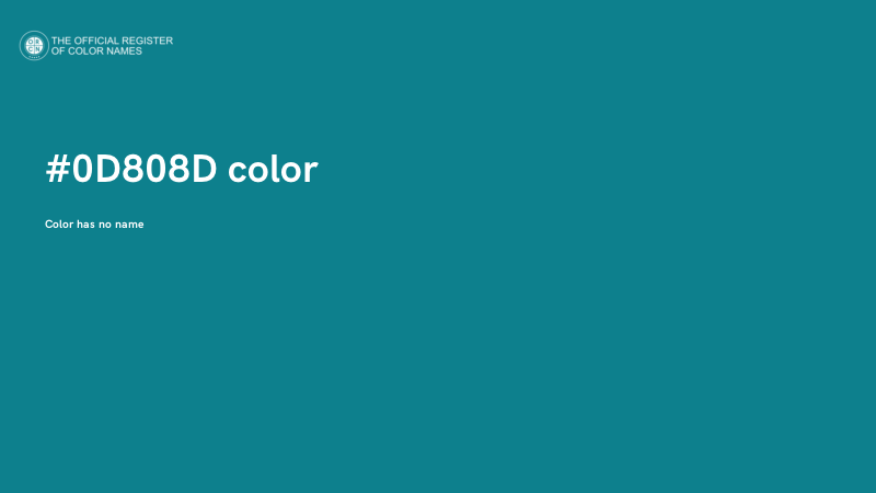 #0D808D color image