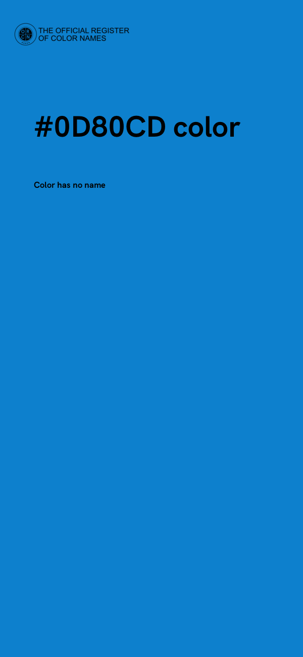 #0D80CD color image