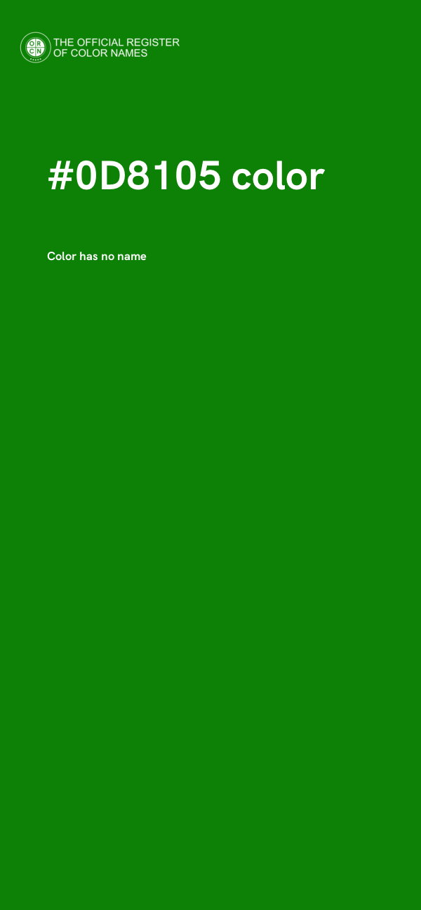 #0D8105 color image
