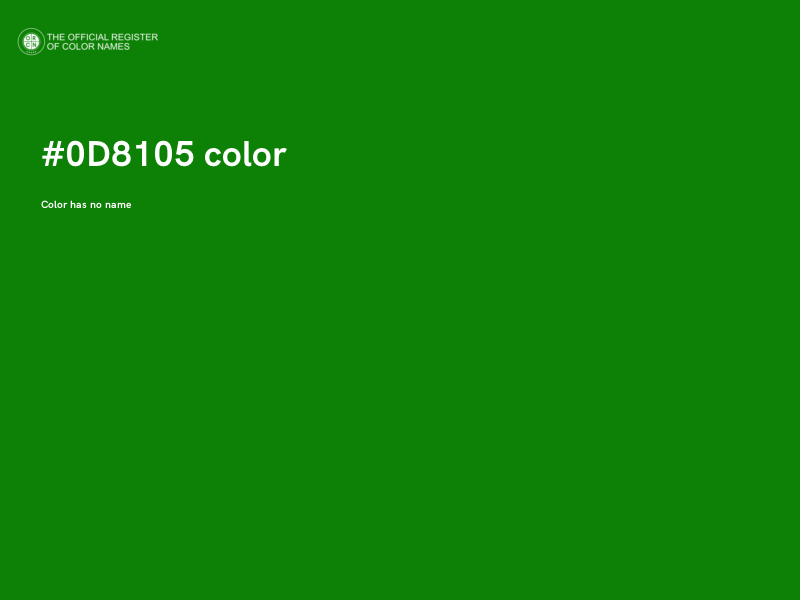 #0D8105 color image