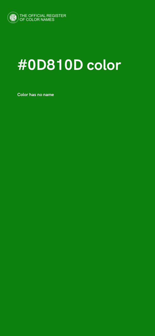 #0D810D color image