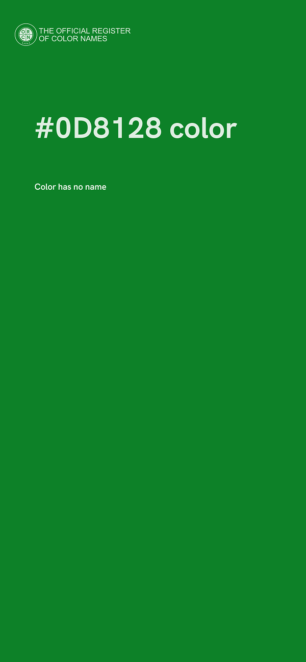 #0D8128 color image