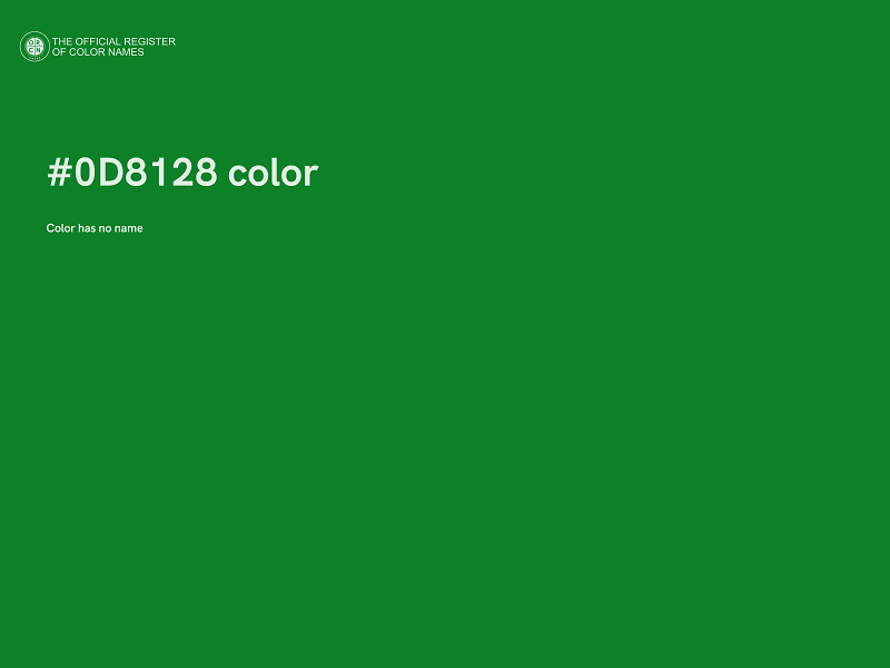 #0D8128 color image
