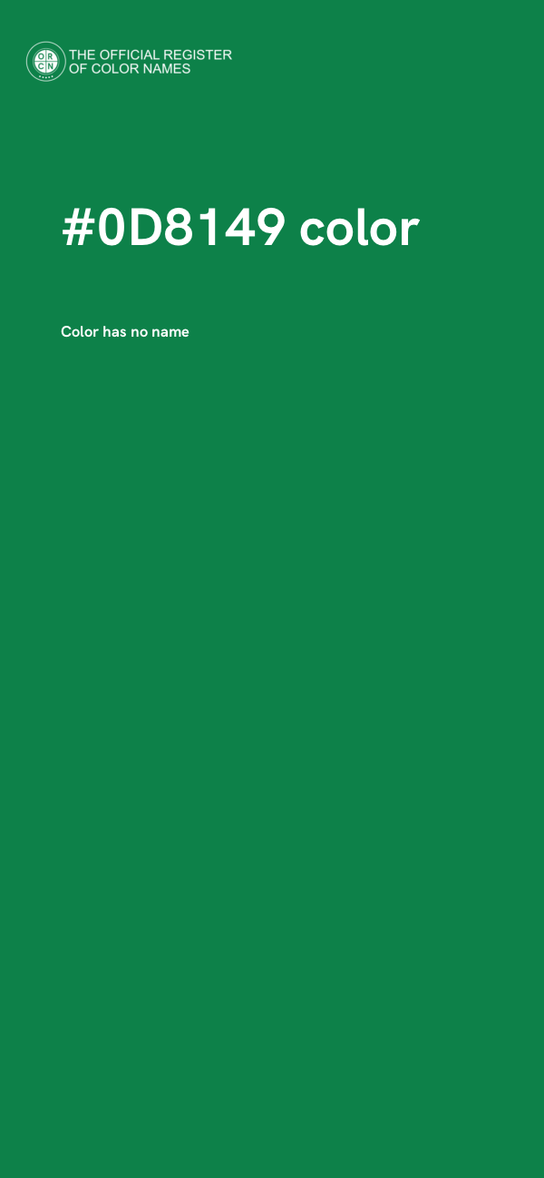 #0D8149 color image