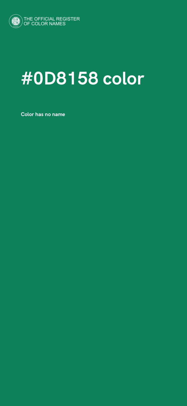 #0D8158 color image