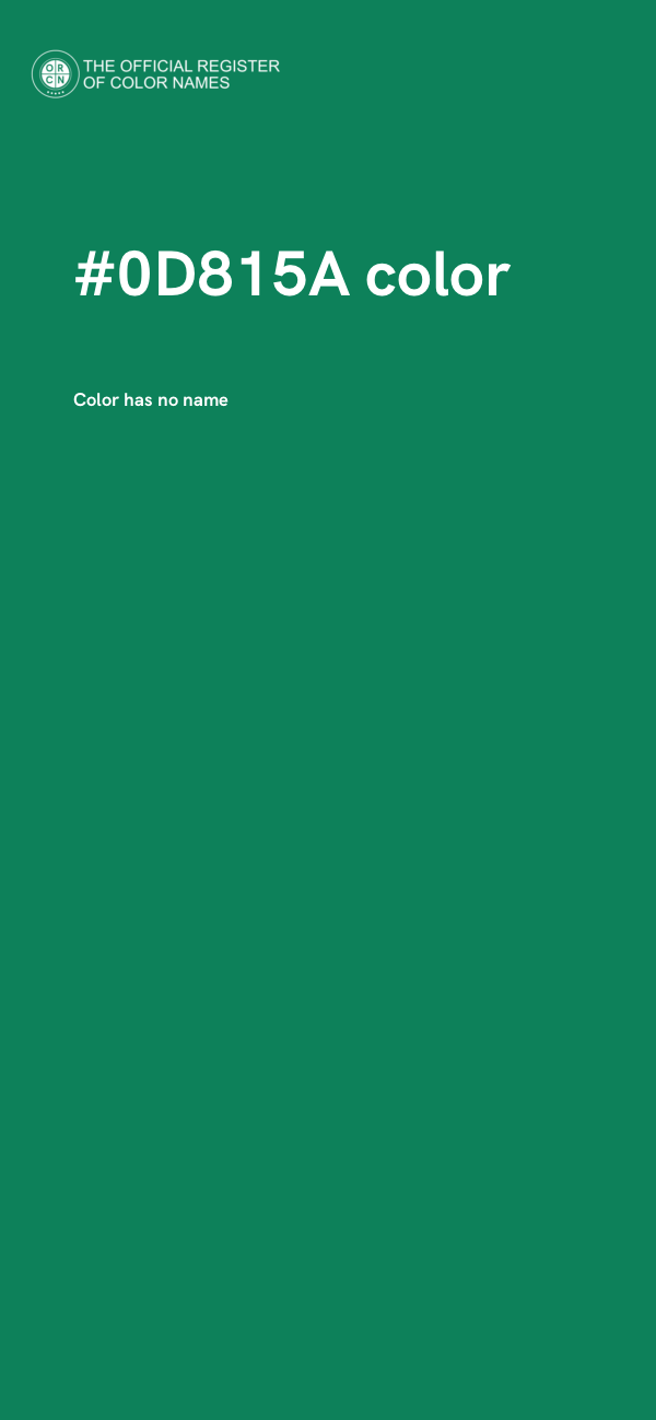 #0D815A color image