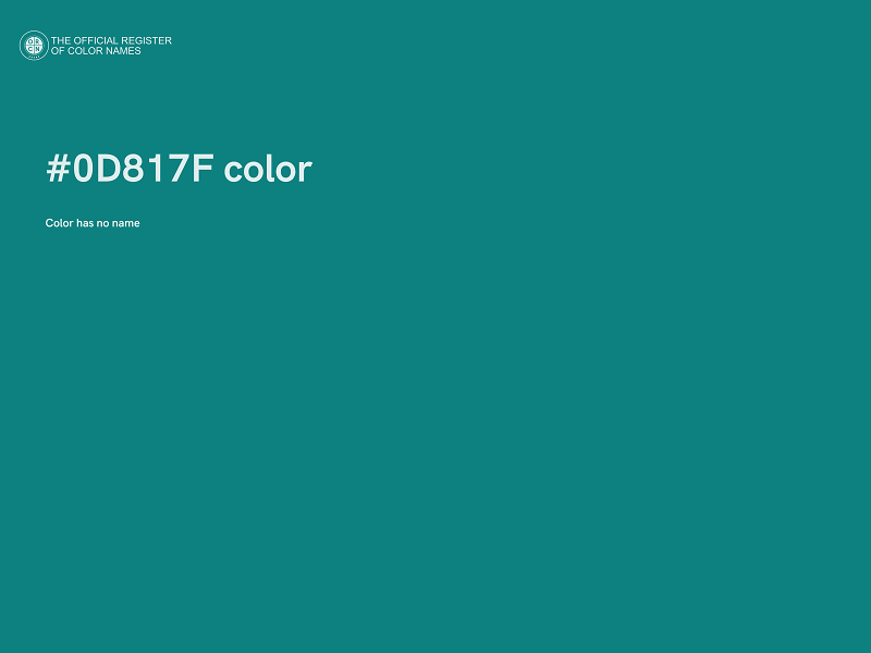 #0D817F color image