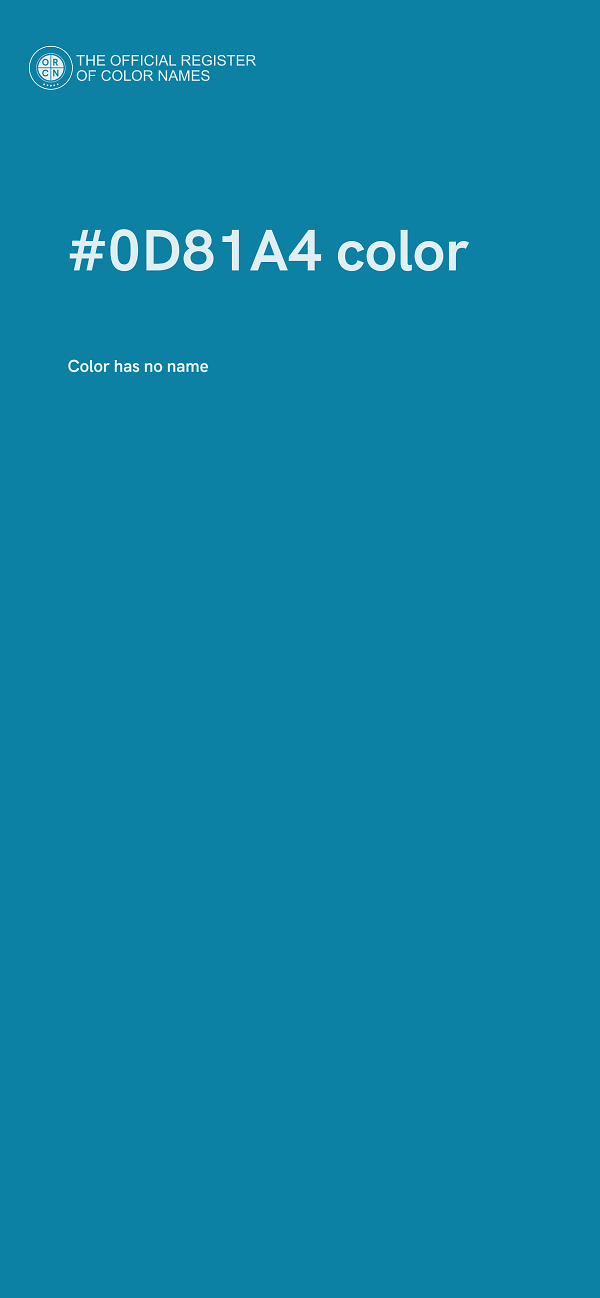 #0D81A4 color image