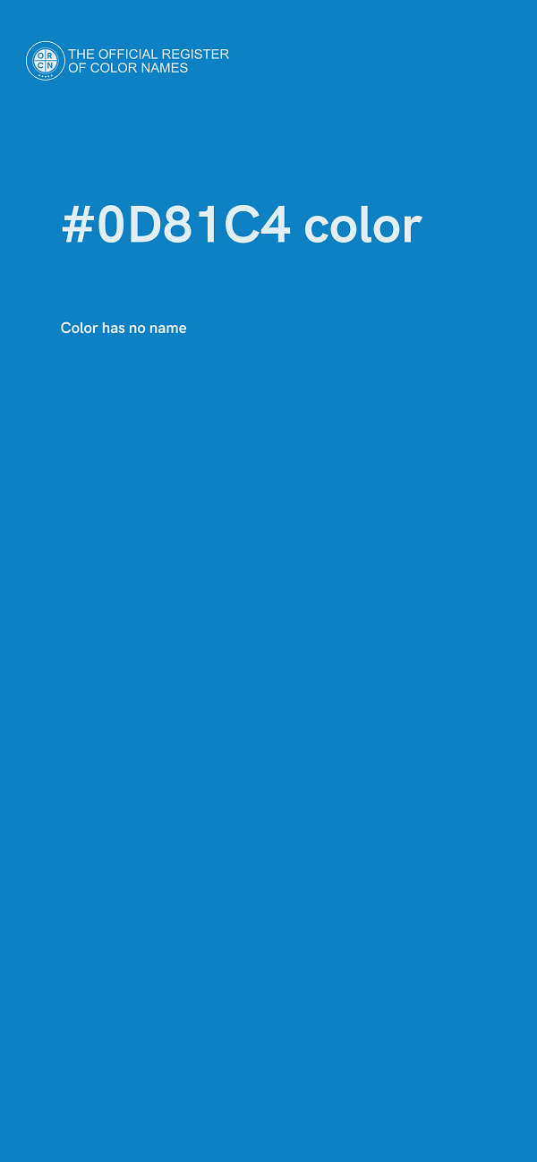 #0D81C4 color image