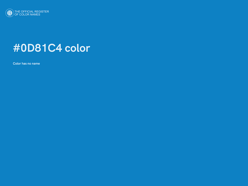 #0D81C4 color image