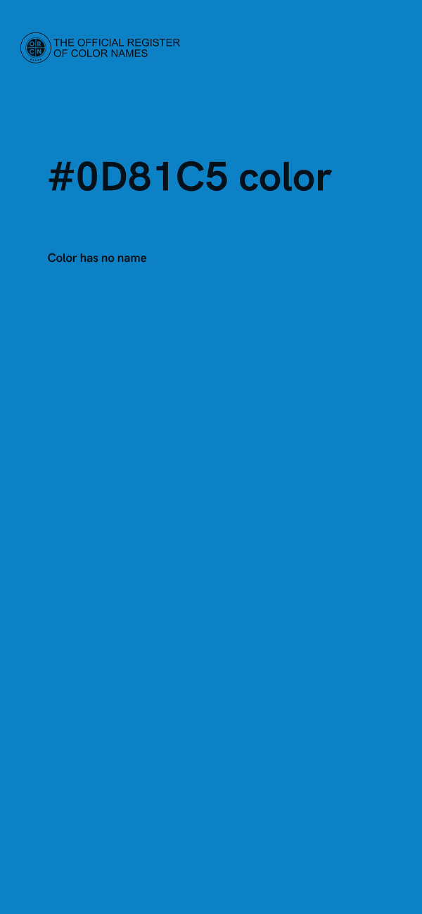 #0D81C5 color image
