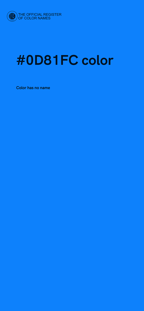 #0D81FC color image