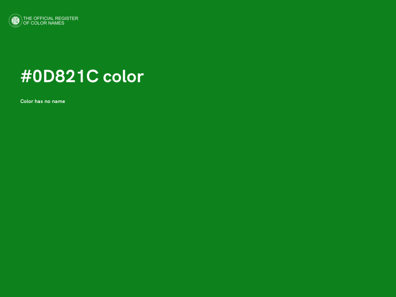 #0D821C color image