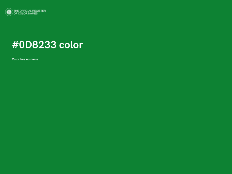 #0D8233 color image