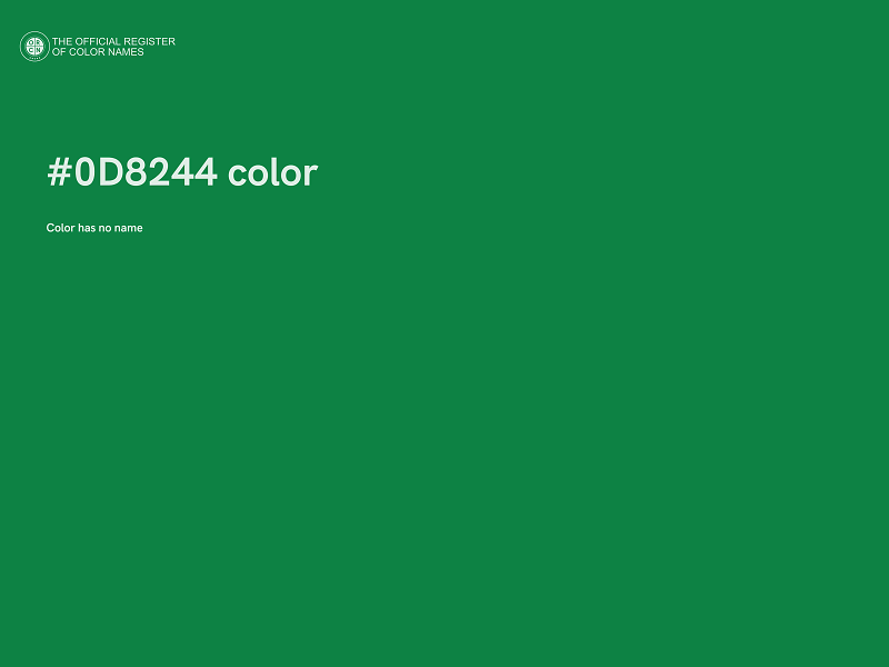#0D8244 color image