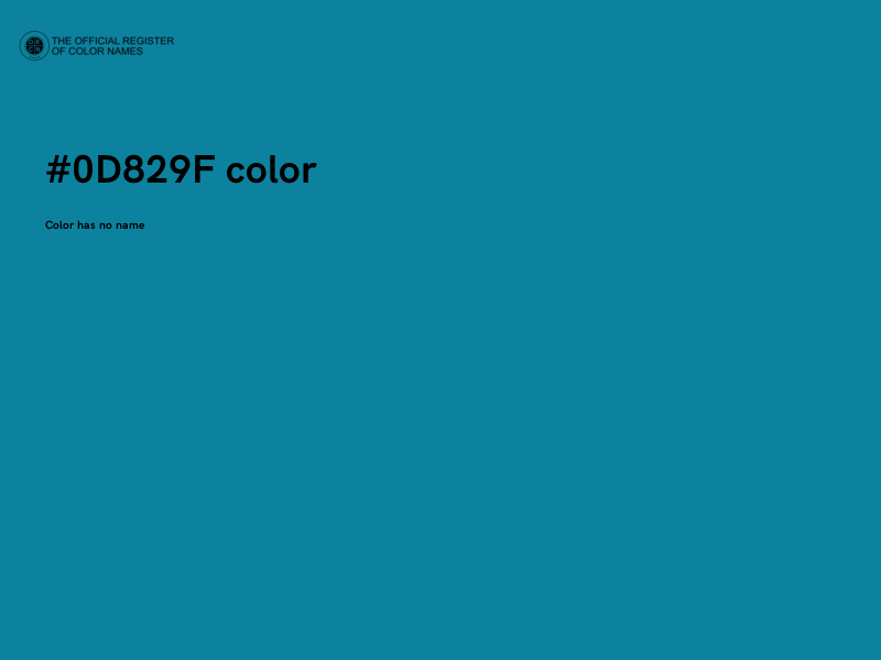 #0D829F color image