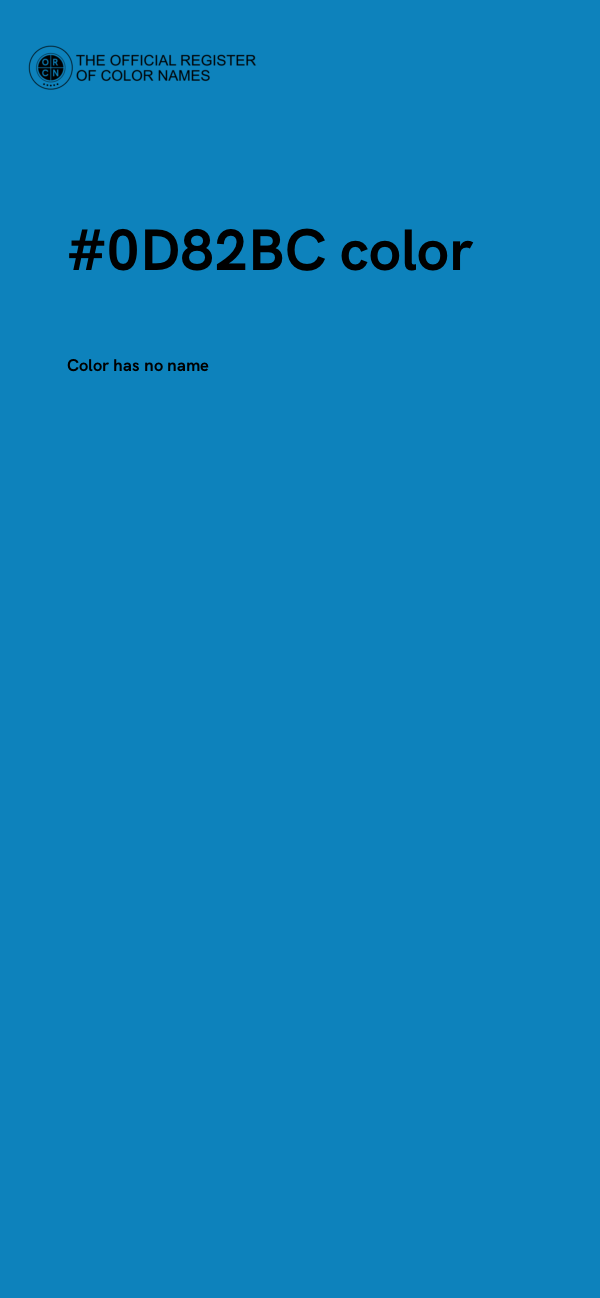#0D82BC color image