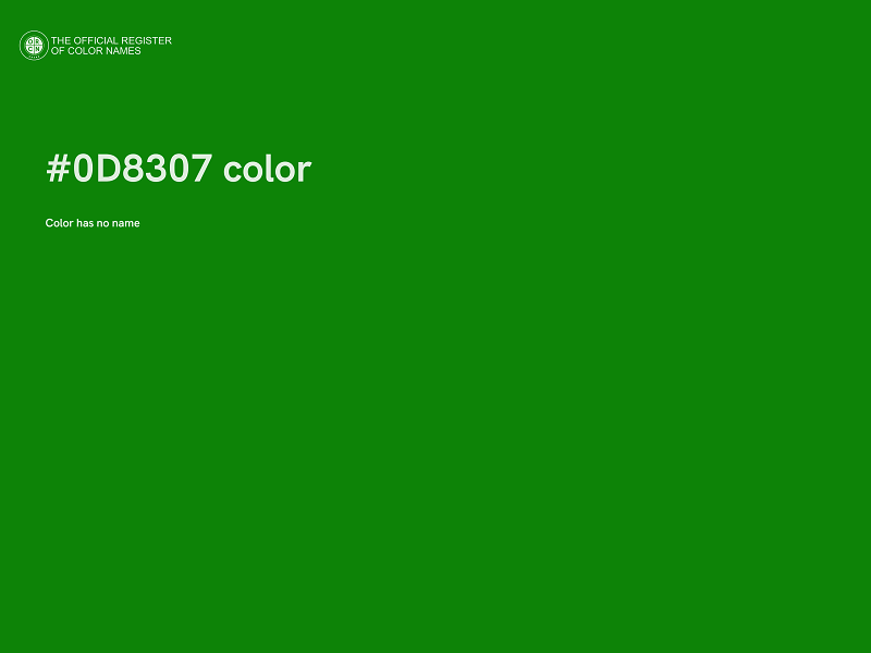 #0D8307 color image