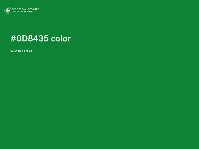 #0D8435 color image