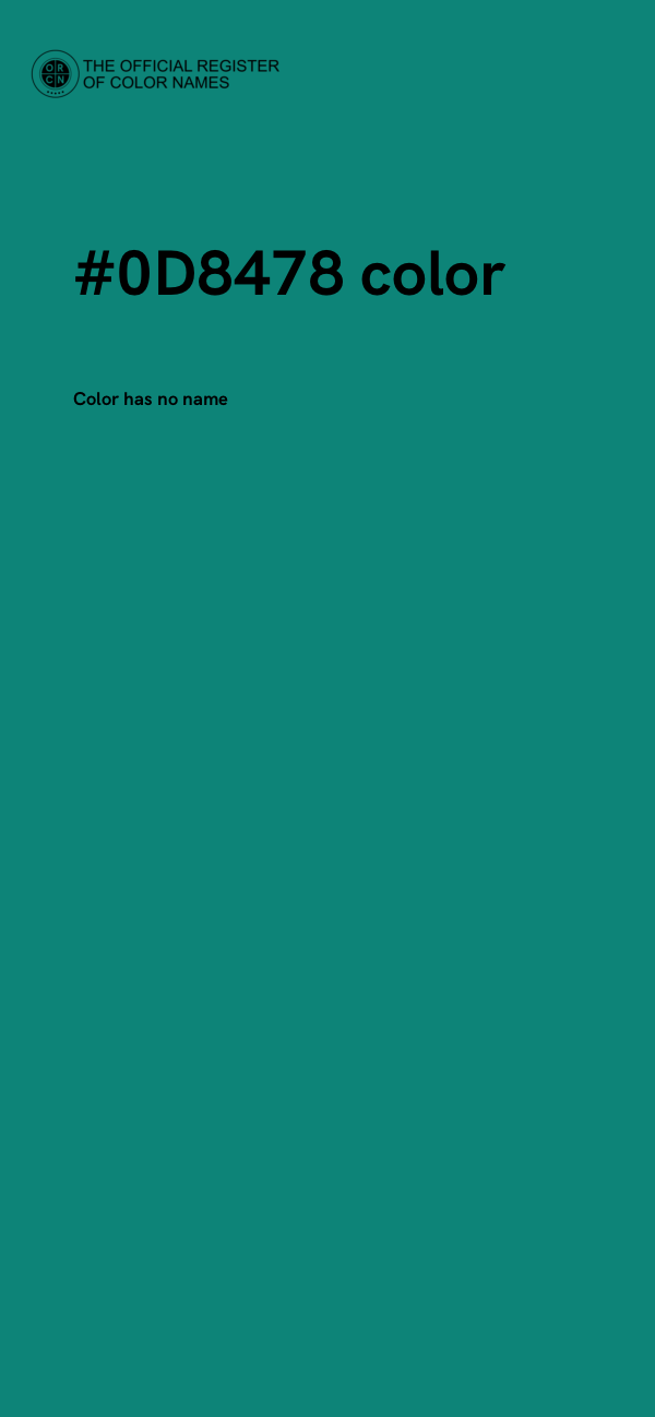 #0D8478 color image