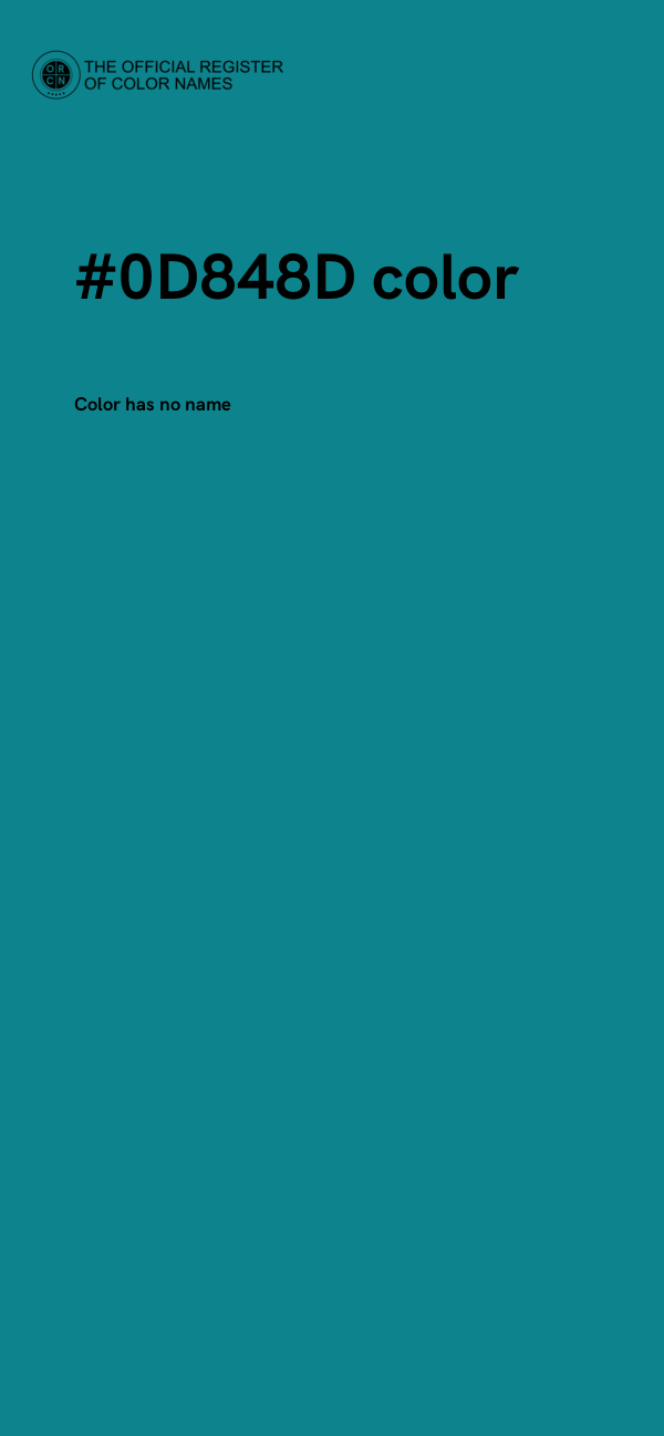 #0D848D color image