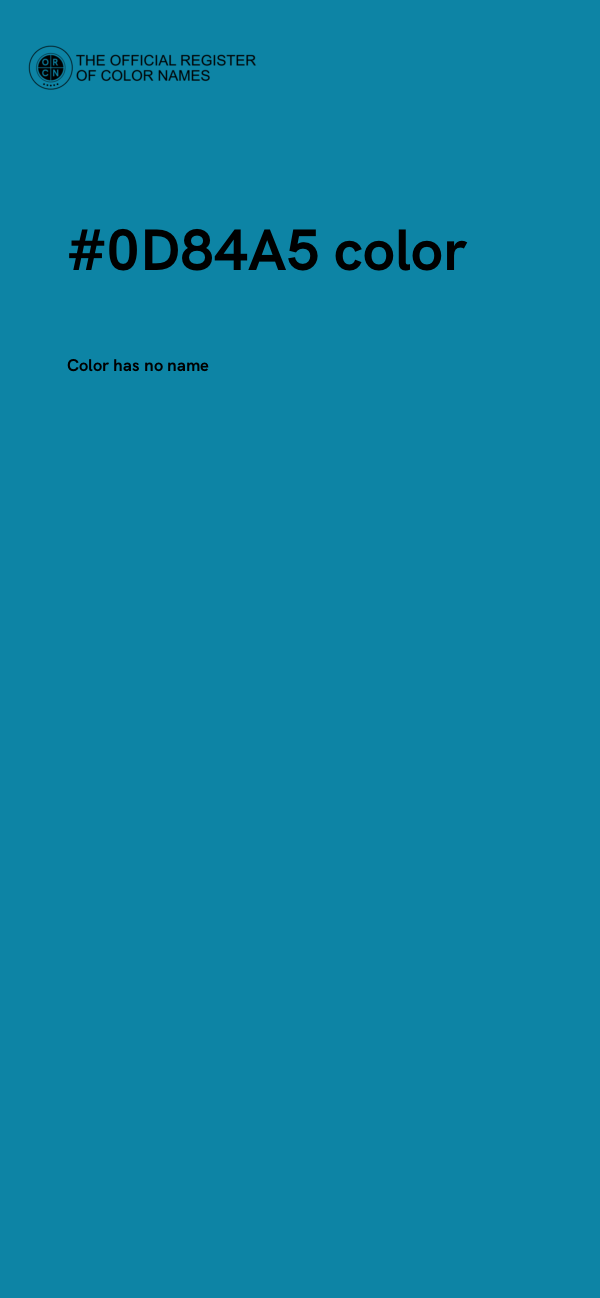 #0D84A5 color image