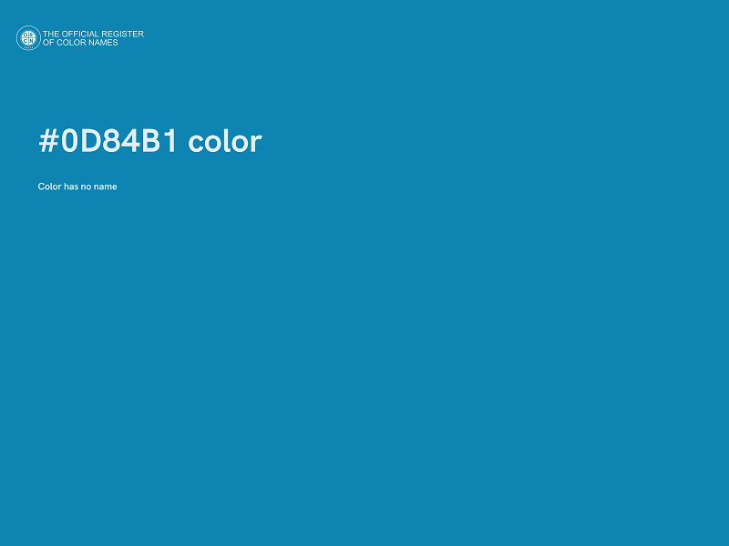 #0D84B1 color image