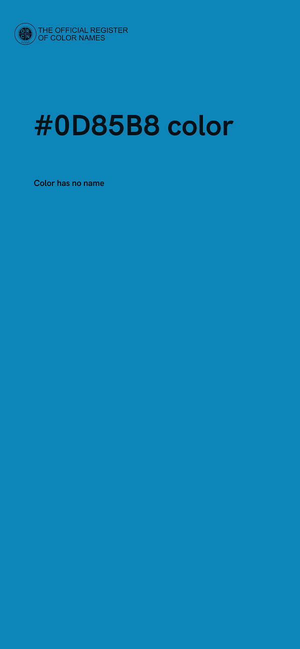 #0D85B8 color image