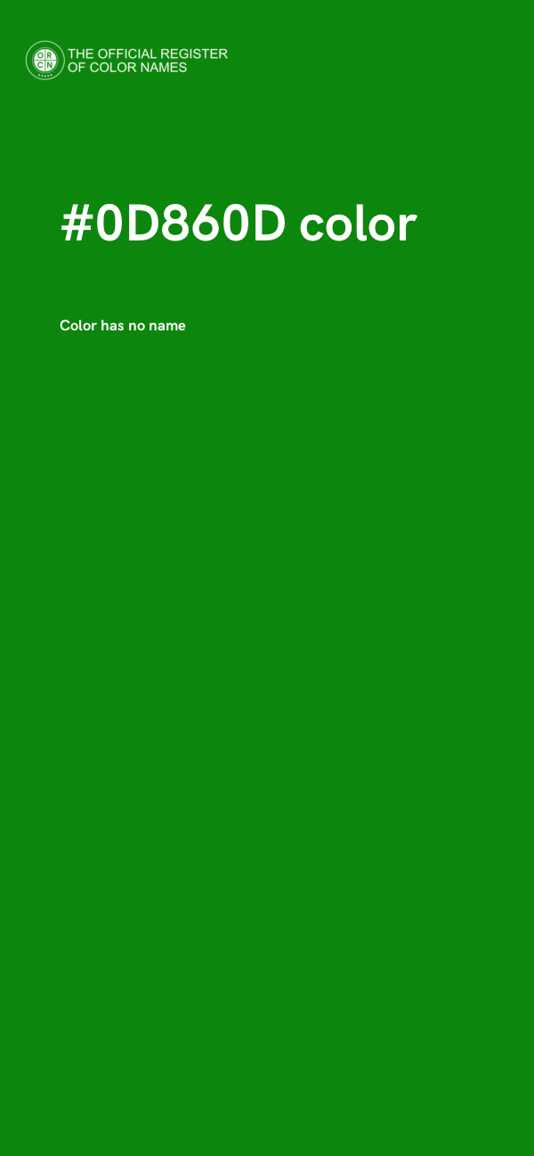 #0D860D color image