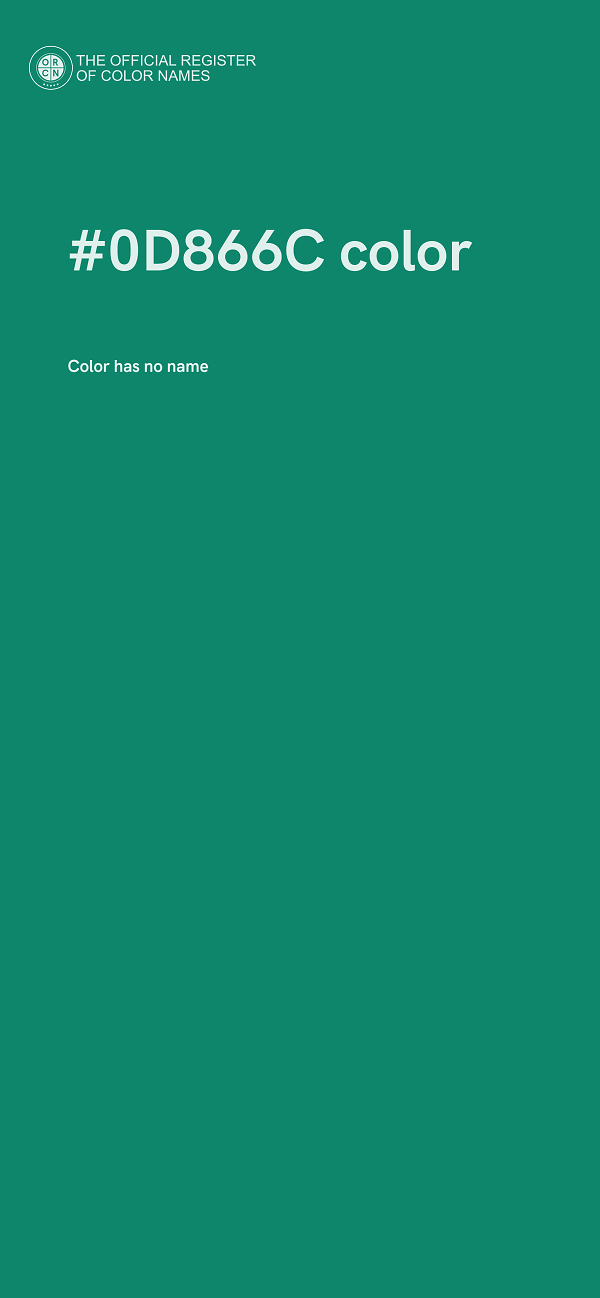#0D866C color image
