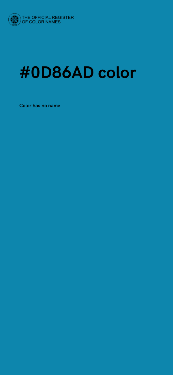 #0D86AD color image