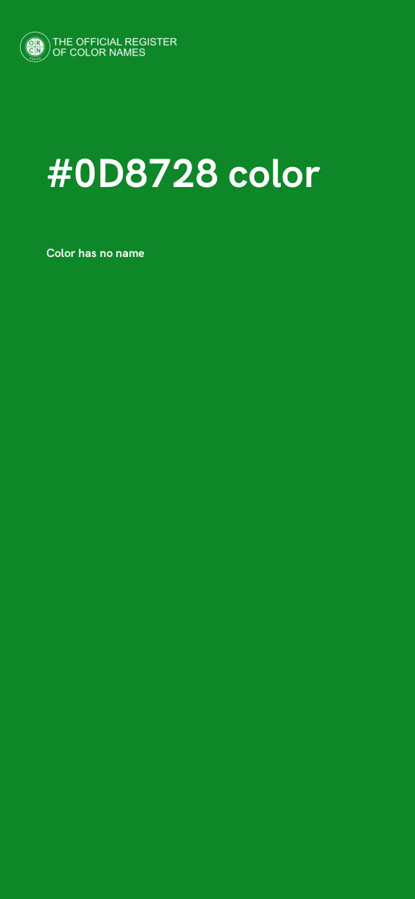 #0D8728 color image