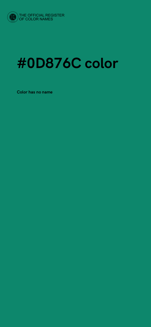 #0D876C color image