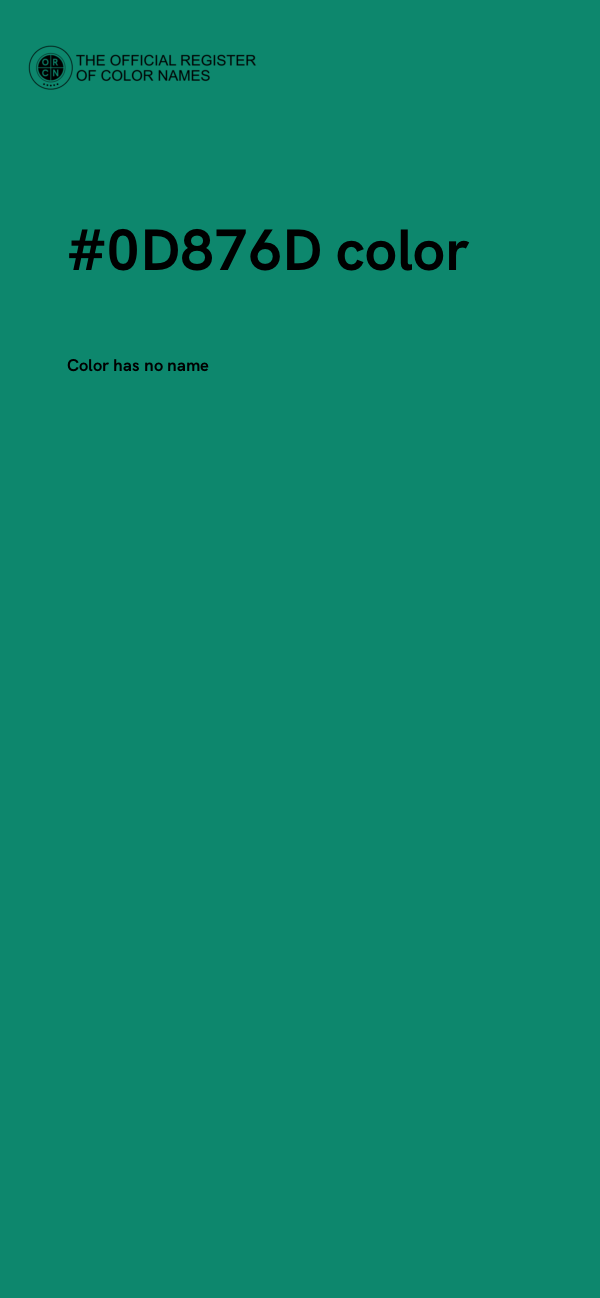 #0D876D color image