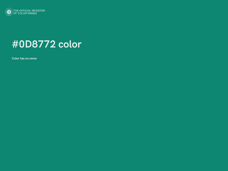 #0D8772 color image