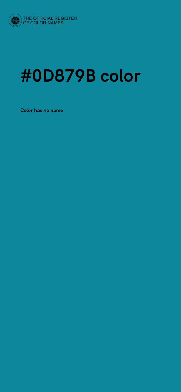 #0D879B color image