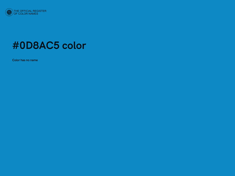 #0D8AC5 color image