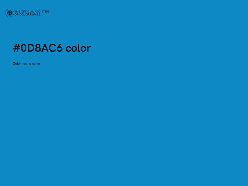 #0D8AC6 color image