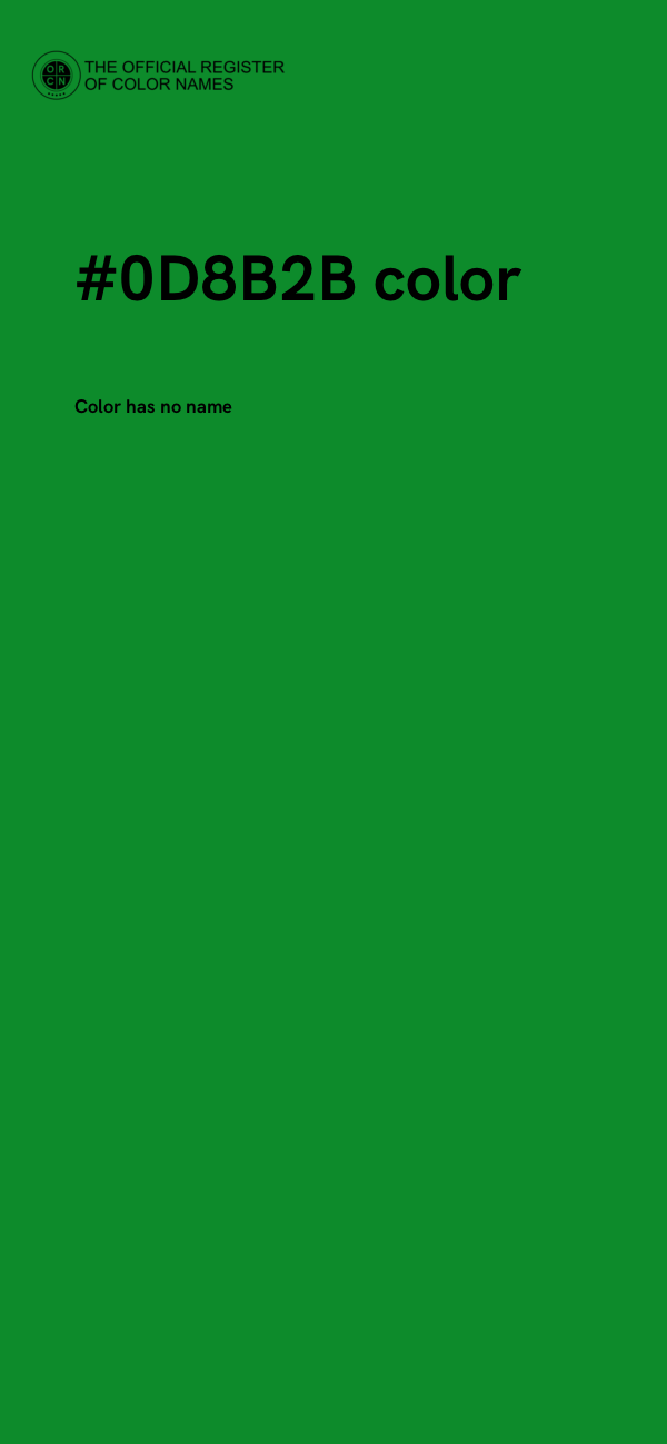 #0D8B2B color image