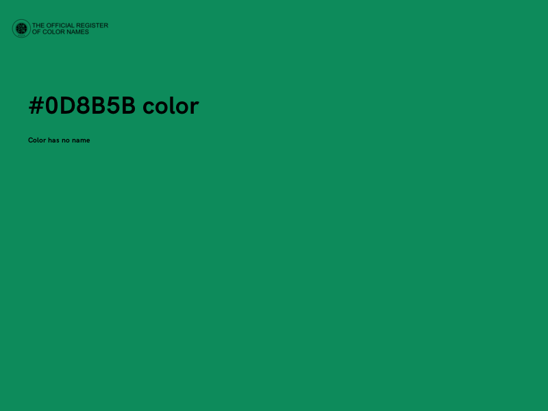 #0D8B5B color image