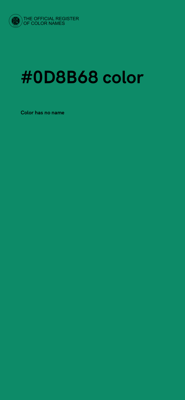 #0D8B68 color image