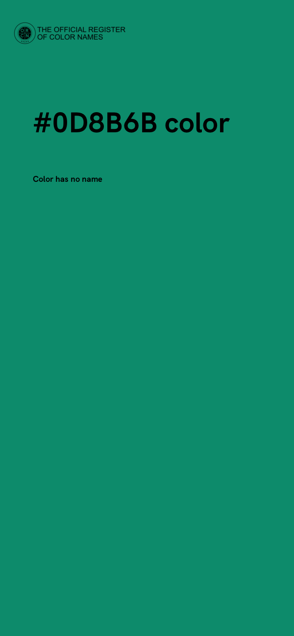 #0D8B6B color image