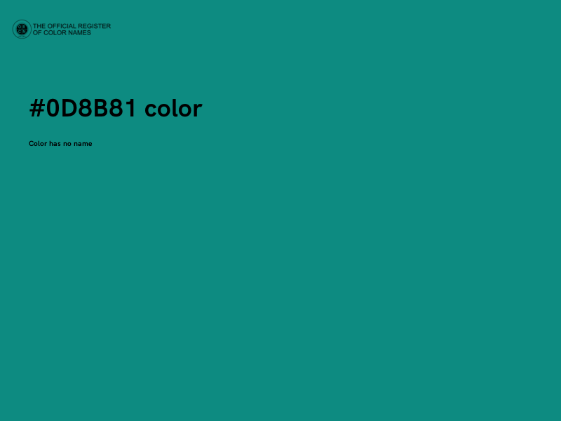 #0D8B81 color image