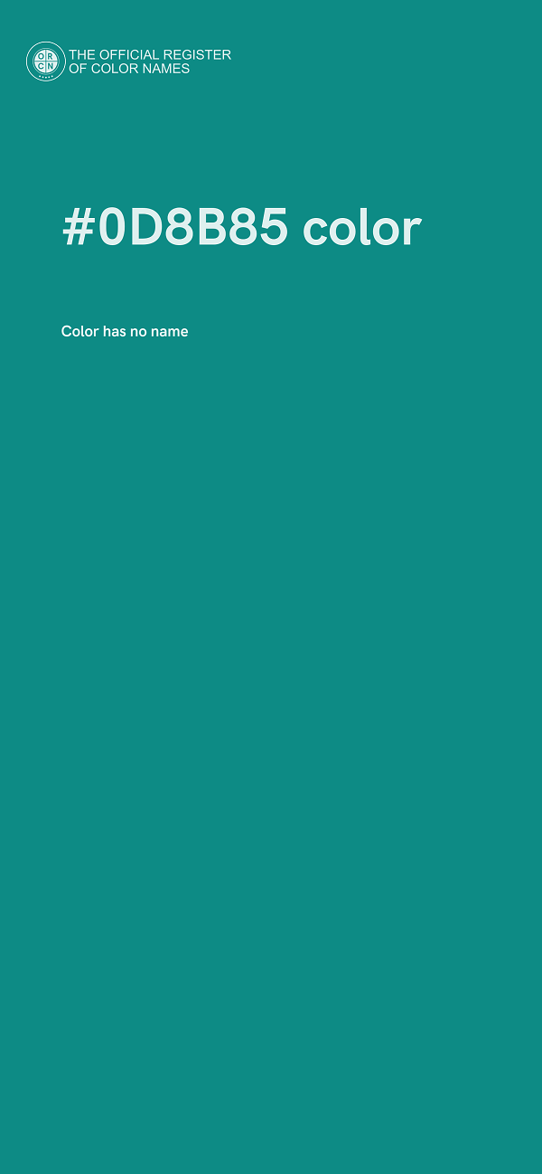 #0D8B85 color image