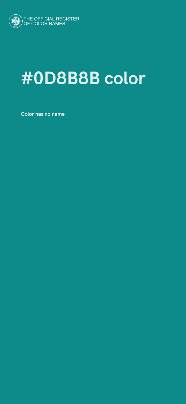 #0D8B8B color image